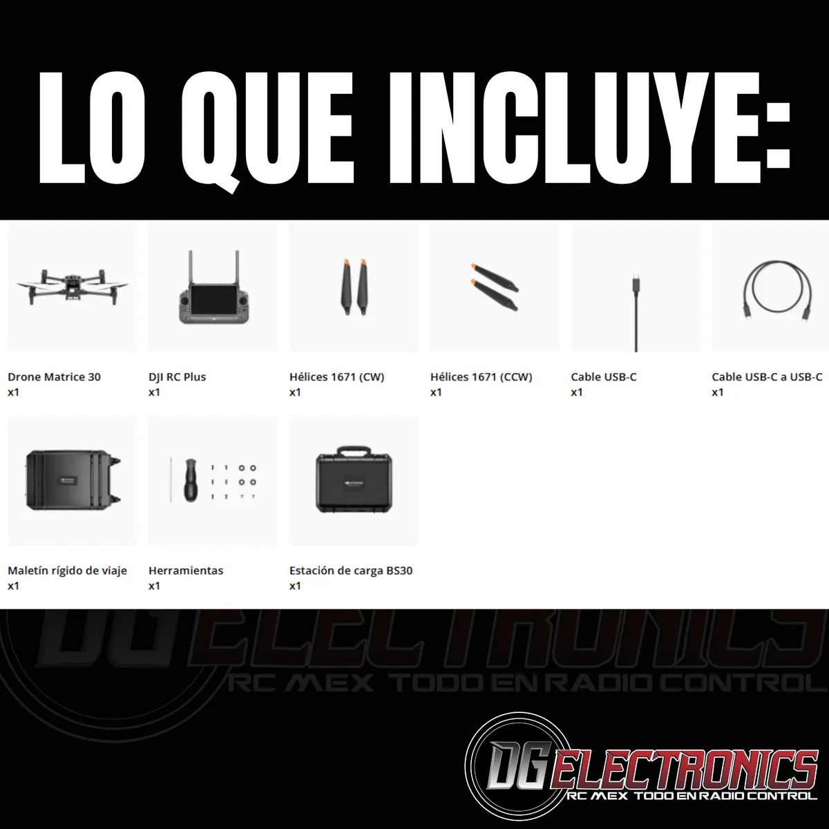 Qué incluye el Dron DJI M30